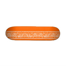 Planche à roulettes orange de Paisley mini