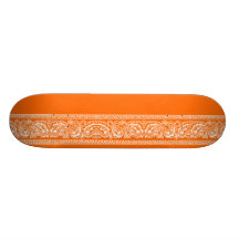 Planche à roulettes orange de Paisley pro