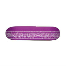 Planche à roulettes pourpre de Paisley mini