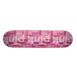 Planche à roulettes rose