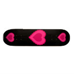 Planche à roulettes rose de coeur de dentelle