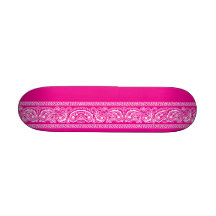 Planche à roulettes rose de Paisley mini