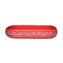 Planche à roulettes rouge de Paisley mini