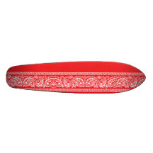 Planche à roulettes rouge Oldschool de Paisley