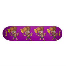 Planche à roulettes - tête de danse de Tiki