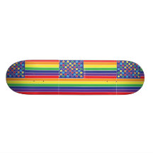 Planche à roulettes Twinkly de drapeau d'arc-en-ci