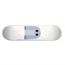 Planche à roulettes velue bleue de monstre