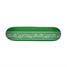 Planche à roulettes verte de Paisley mini
