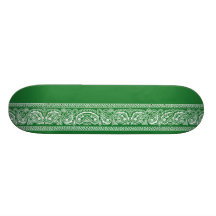 Planche à roulettes verte de Paisley pro