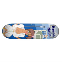 Planche à roulettes vilaine d'infirmière