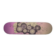 Planche à roulettes violette urbaine circulaire