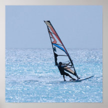 Planche à voile de glissement posters