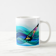 Planche à voile de Technicolor Tasse À Café
