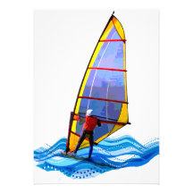 Planche à voile sauvage cartons d'invitation