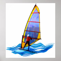 Planche à voile sauvage posters