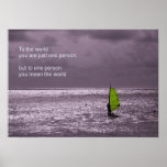 Planche à voile solitaire - amitié affiches