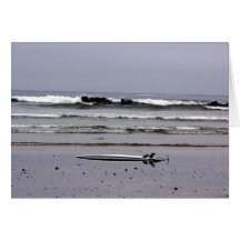Planche de surf carte de vœux