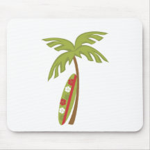 Planche de surf de ketmie tapis de souris