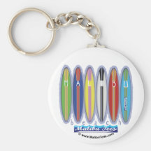Planches de surf de plage de Malibu Porte-clefs