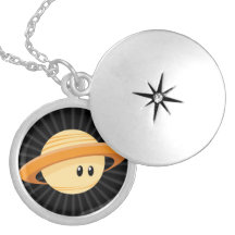 Planète mignonne de Saturn Collier