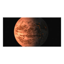 Planète terrestre superbe de Gliese 876 D de la te Cartes De Vœux Avec Photo