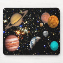 Planètes Mousepad de système solaire Tapis De Souris