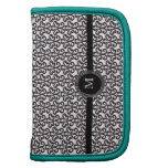 Planificateur blanc noir de folio de Rickshaw de m Organiseur