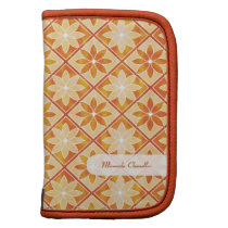 Planificateur floral décoratif de tuiles - automne pochettes folios