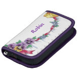 Planificateur floral vintage coloré fait sur comma agenda folio