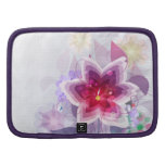 Planificateur folio floral pourpre de prune élégan organiseur