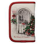 Planificateur vintage de fenêtre de Noël Agendas