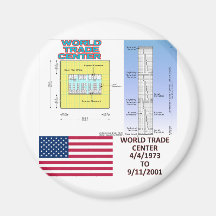 Plans d'étage de World Trade Center Aimants