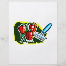 Plante de poivre avec le graphique de râteau prospectus
