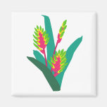 Plante fleurissant tropical aimant pour réfrigérateur