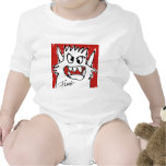 Plante grimpante rouge de nourrisson de monstre de t-shirts