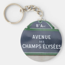 Plaque de rue à Paris Porte-clé