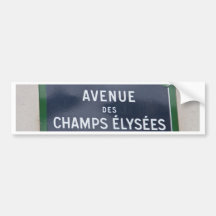 Plaque de rue de Paris Adhésif Pour Voiture