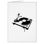 Plaque tournante du DJ Carte De Vœux