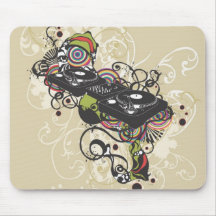 Plaque tournante Mousepad du DJ Tapis De Souris