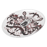 Plat cherokee de stickball assiettes
