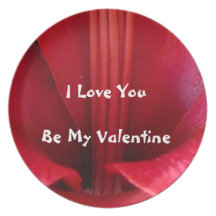 Plat d'amour de Valentine Assiette