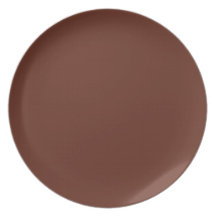 Plat de Brown de café express Assiette