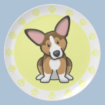 Plat de corgi de sable de Kawaii assiettes