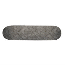 Plat de diamant de gris argenté texturisé planches à roulettes customisées