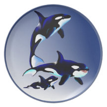 Plat de famille d'orque assiettes pour soirée