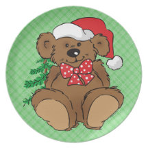 Plat de Noël de Beary Assiette