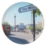Plat de style de Londres Assiette