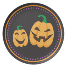 Plat mignon de bande dessinée de Halloween de lant Assiettes Pour Soirée