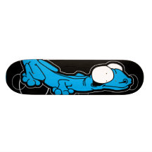 Plate-forme (cyan) de planche à roulettes de bois 