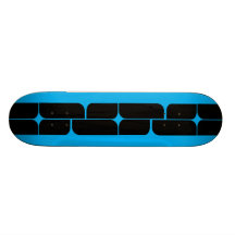 Plate-forme (cyan) de planche à roulettes de bois 
